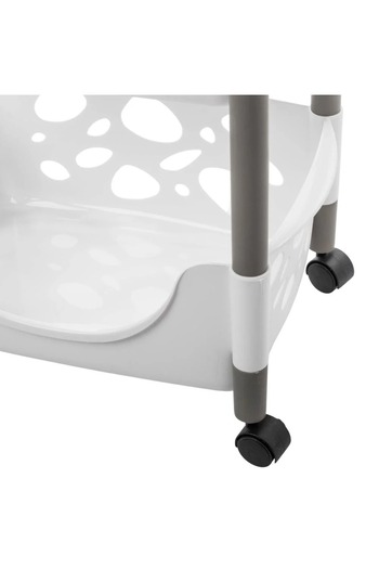 ORIAN 4-Tier White Plastic Vegetable Rack