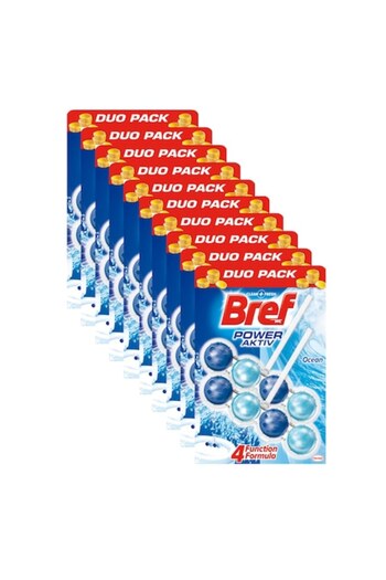 Bref Toilet Air Freshener Power Aktiv Ocean, 10 x 100 g