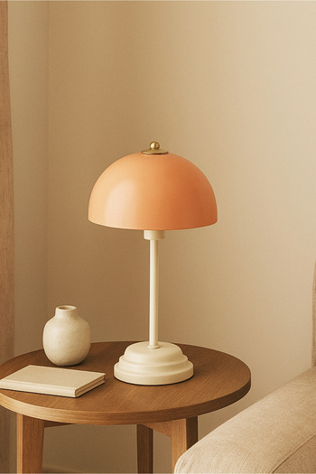 HOMİNG Avenor Lampshade Table Lamp Salmon Cream 242298