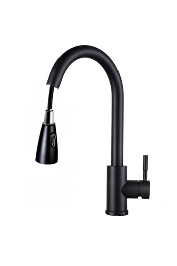 2H Kitchen Faucet, Matte Black, Pull-Out Spout, Kitchen Sink