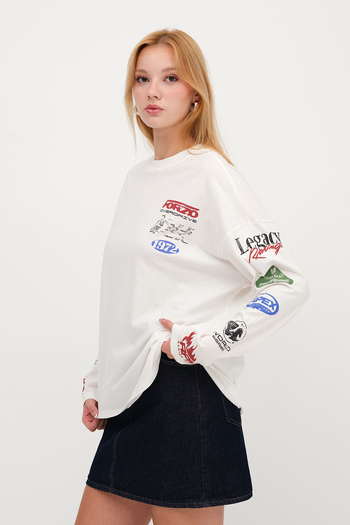 Addax Long Sleeve Printed T-Shirt B10520