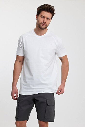 HA Marine Men's Basic T-Shirt White