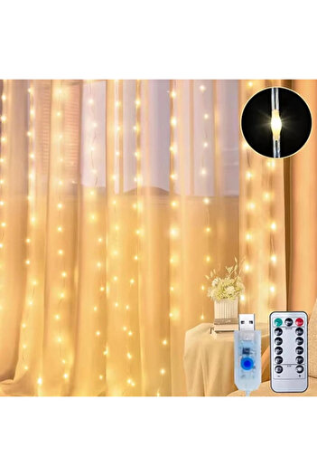 POEBGO FAMİLY'S 3X3 Remote Control Curtain Led