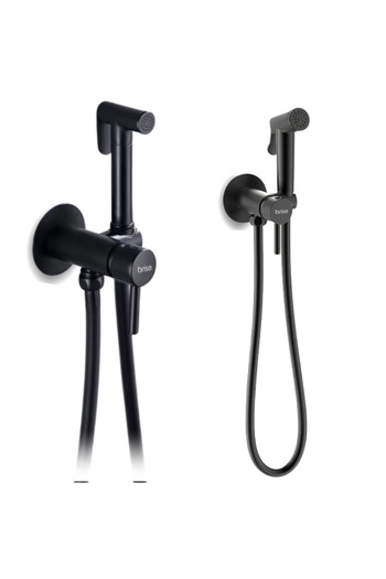 2H Bidet faucet, built-in bidet faucet, toilet faucet, bathroom faucet, black