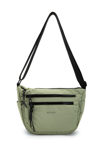 minebag Klinkır Fabric Waterproof Herbert Unisex Crossbody Bag Army Green
