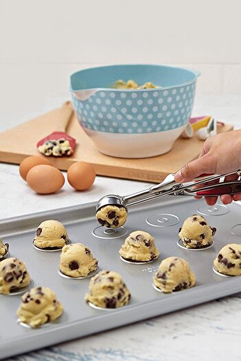 EWs Stainless Steel Ice Cream and Cookie Spoon 21cm Dough and Dessert Serving Spoon