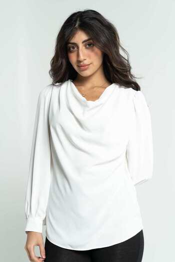 DALYDRESS Solid Long-Sleeve Top