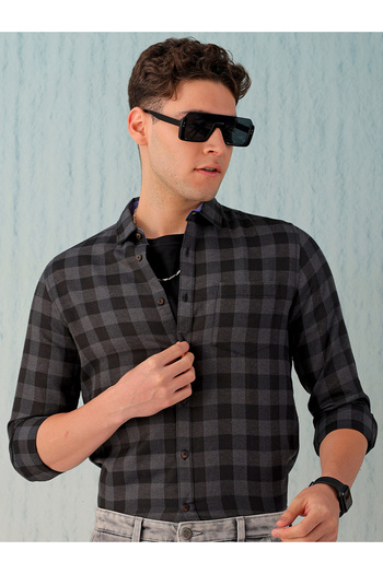 HardSoda By Styli Men Regular Fit Checkered Casual Shirt