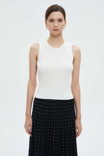 mica Solid Sleeveless Top