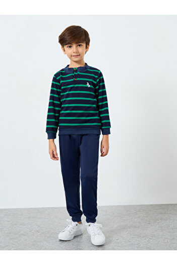 Styli Boys Striped Top and Joggers Set