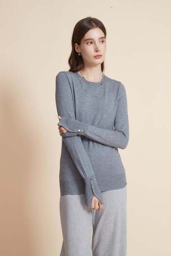 Yola Solid Long-Sleeve Top