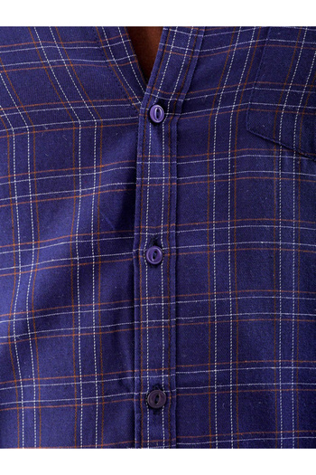 HardSoda By Styli Men Blue Slim Fit Checkered Casual Shirt
