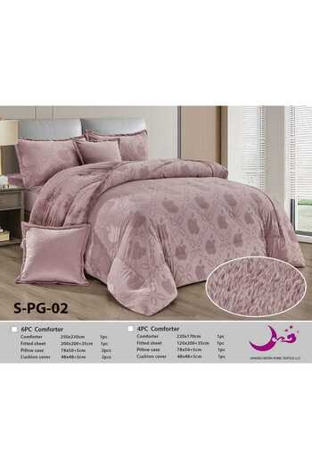 Moon Winter bedspread, velvet, on soft fur, 4-piece comforter set