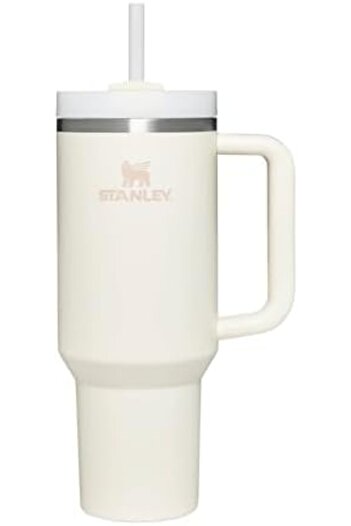 Generic Quencher H2.0 FlowState Drinking Bottle with Straw, 1.2 L, Cream