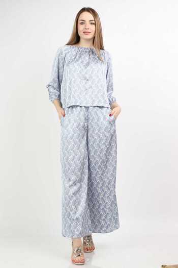 Nichii Printed 3/4 Sleeve Top