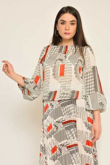 Nichii Floral Long-Sleeve Top