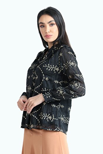 Nichii Printed Long-Sleeve Top