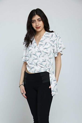 Kitschen Floral Wide-Sleeve Top