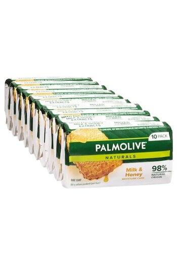 Palmolive Set 10 x Solid Soap Naturals Milk and Honey, 90g