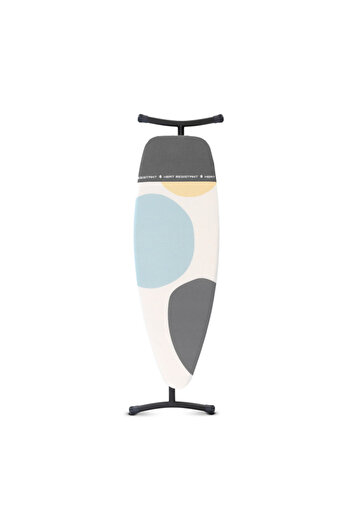 Brabantia D 1003387 Ironing Board, 135x45cm, 7position, Heat-resistant zone, PerfectFlow, White/Grey