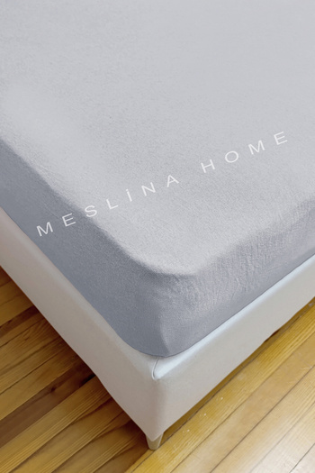 Meslina Home Combed Cotton Fitted Sheet 100% Cotton Sheet Combed Cotton Single Double-King Size