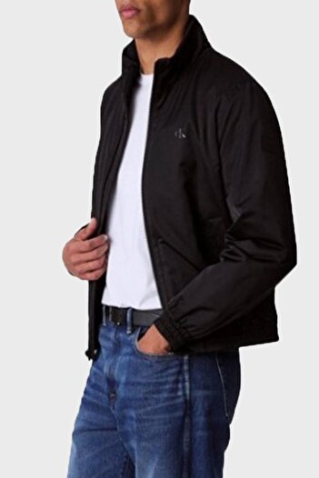 Calvin Klein Logolu Relaxed Fit Dik Yaka Ceket LV04RC516GUB1 Erkek CEKET LV04RC516G UB1