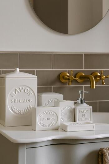 Onedekor 6 Piece Pinteres Porcelain White Bathroom Set