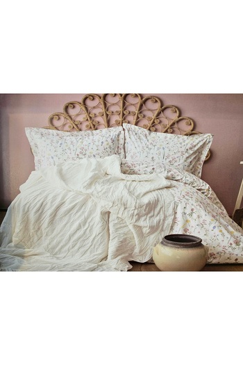Pupilla Collection Pupilla Home Tiffany 5-Piece Bedding Set with Bed Sheet, Ecru