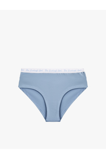 Koton High Waist Cotton Printed Waist Detail Comfortable Fit Hipster Panties