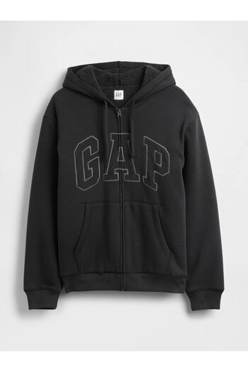 GAP Розслаблений логотип Шерпа з підкладкою Світшот на блискавці