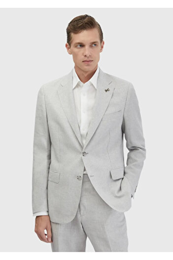 Ramsey Light Gray Zeroweight Slim Fit Wool Blend Suit