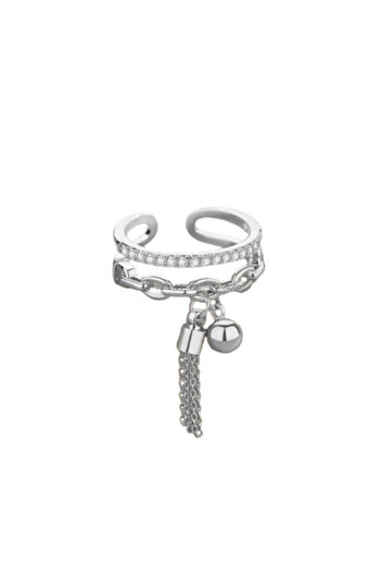 Bohemia Ring, Bohemia, silver plated, adjustable size, elegant