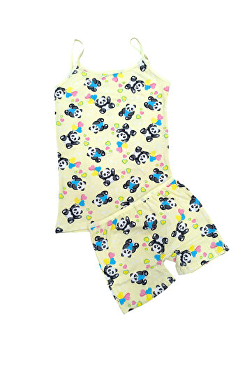 elmas kids Girls' 100% Cotton Undershirt Boxer Set