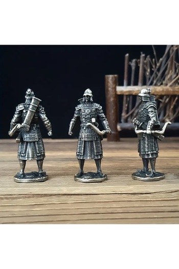 VeliumCraft Samurai Statue with Bow, VeliumCraft, Metal, 6x3 cm, for Incense Sticks