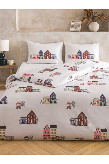 LC Waikiki Mixed Printed Double Duvet Cover Set