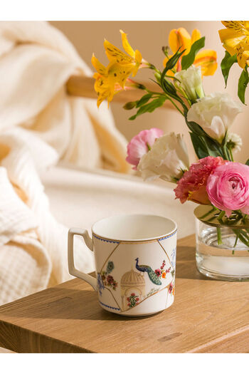 LC Waikiki Ecru Printed Porcelain Mug 340 ml