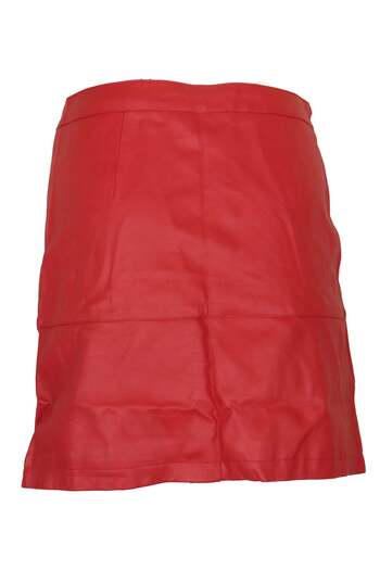 ONLY Beligum Red Skirt - M, Red, 55% polyester, 45% viscose