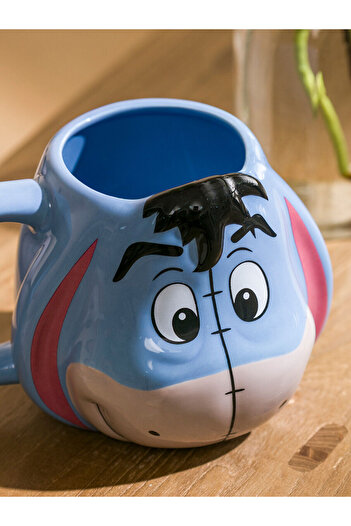 LC Waikiki Mavi Winnie The Pooh Eeyore Baskılı Seramik Kupa 520 ml