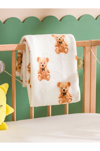 LC Waikiki Mixed Bear Teddy Printed Baby Boy Blanket 90X110 cm