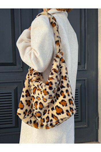 Bak'ap Premium Large Size Leopard Pattern Soft Handle Bag