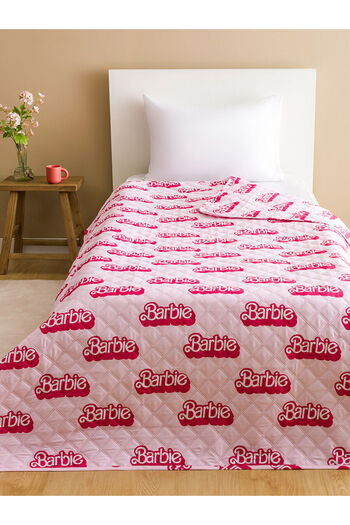 LC Waikiki Pink Barbie Printed Single Bedspread 160X220 cm