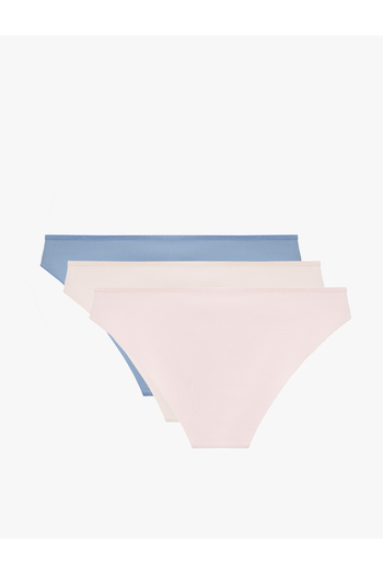 Koton Comfortable Fit Cotton Printed 3-Piece Brief Panties Set