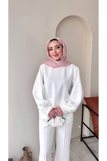 MODA AKGÜN Double Face Fabric Oversize Suit