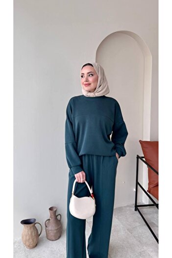 MODA AKGÜN Double Face Fabric Soft Oversize Suit