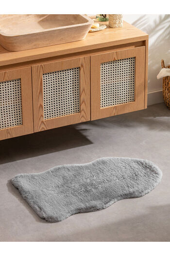 LC Waikiki Gray Plush Bath Mat 55X85 cm