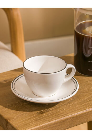 LC Waikiki Ecru Printed Ceramic Espresso Cup 215 ml