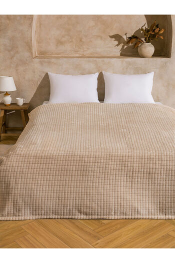 LC Waikiki Beige Double Plush Blanket 200X220 cm