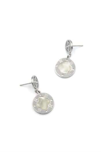 MENESSA Vc Clover Earrings - Silver