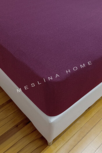 Meslina Home Combed Cotton Fitted Sheet 100% Cotton Sheet Combed Cotton Single Double-King Size