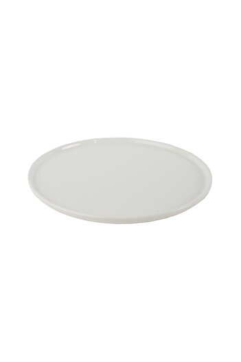 SQUALO Squalo Porcelain Round Serving Platter with Contemporary Design - White 2 x 30.5 x 30.5 cm